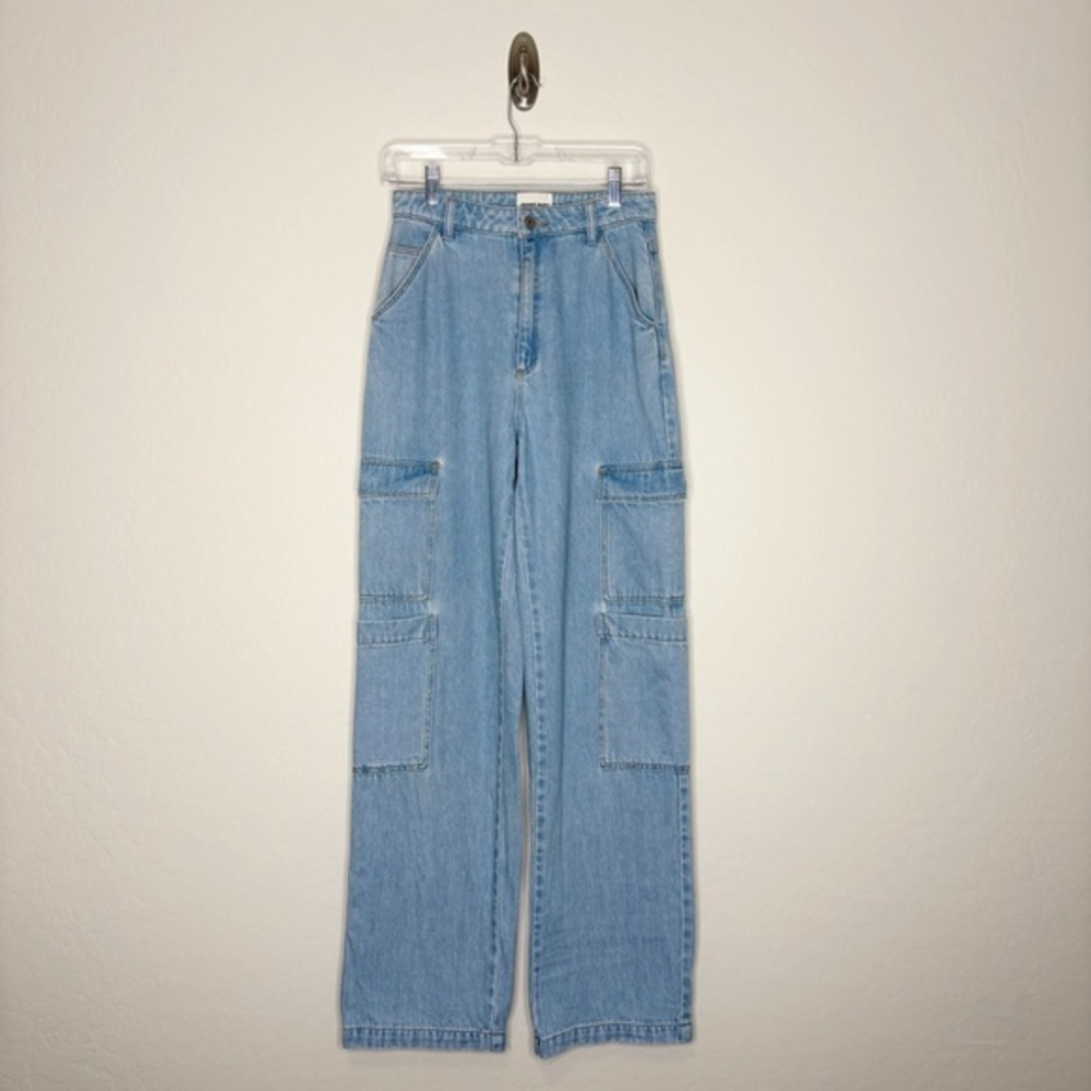 Abrand Denim A Carrie Jeans Cargo Pockets High Rise Size 26